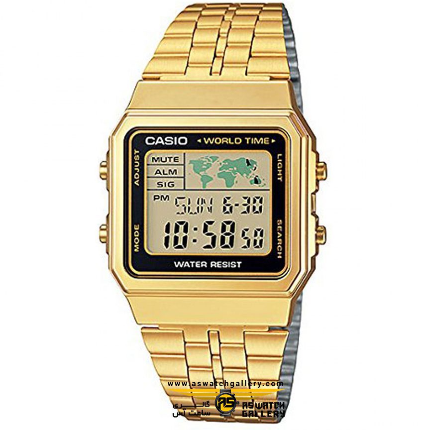 ساعت مچی زنانه مردانه casio مدل a500wga-1df