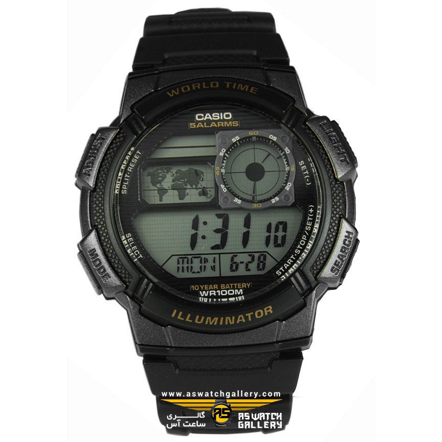 ساعت مچی زنانه مردانه casio مدل ae-1000w-1avdf
