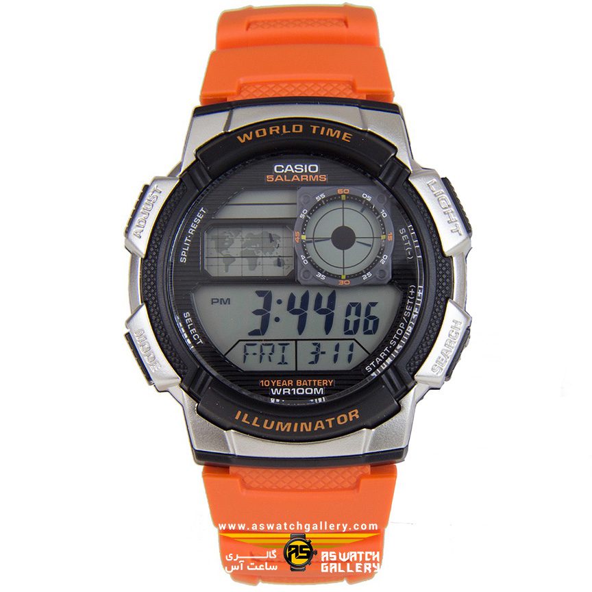 ساعت مچی زنانه مردانه casio مدل ae-1000w-4bvdf