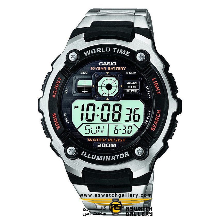 ساعت مچی زنانه مردانه casio مدل ae-2000wd-1avdf