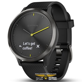 ساعت گارمین مدل VIVOMOVE HR BLACK SILICONE BAND