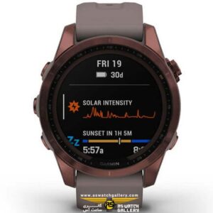 ساعت گارمین FENIX 7S Sapphire Solar Titanium Grey Band