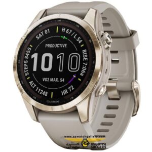 ساعت گارمین FENIX 7S Sapphire Solar Titanium Sand Band