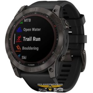 ساعت گارمین FENIX 7X Sapphire Solar Carbon Grey Titanium Black Band