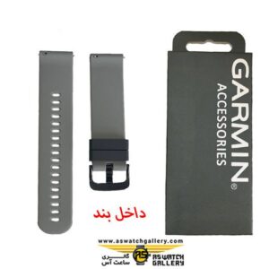 بند گارمین مدل VivoActive 4 سیلیکونی مشکی طوسی