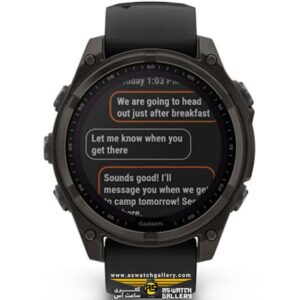 ساعت گارمین fenix 8 – 47 mm Solar Sapphire Carbon Gray