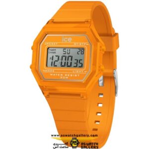 ساعت آیس واچ ICE digit retro-Neon orange-Clear-Small