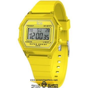 ساعت آیس واچ ICE digit retro-Electric yellow-Clear-Small