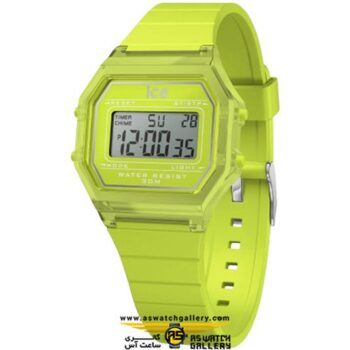 ساعت آیس واچ ICE digit retro-Green lime-Clear-Small