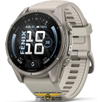 ساعت گارمین Fenix 9 43mm Titanium with Fog Gray