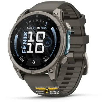 ساعت گارمین Fenix 9 47mm Titanium with Pebble Gray