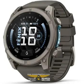 ساعت گارمین Fenix 9 51mm Titanium with Pebble Gray
